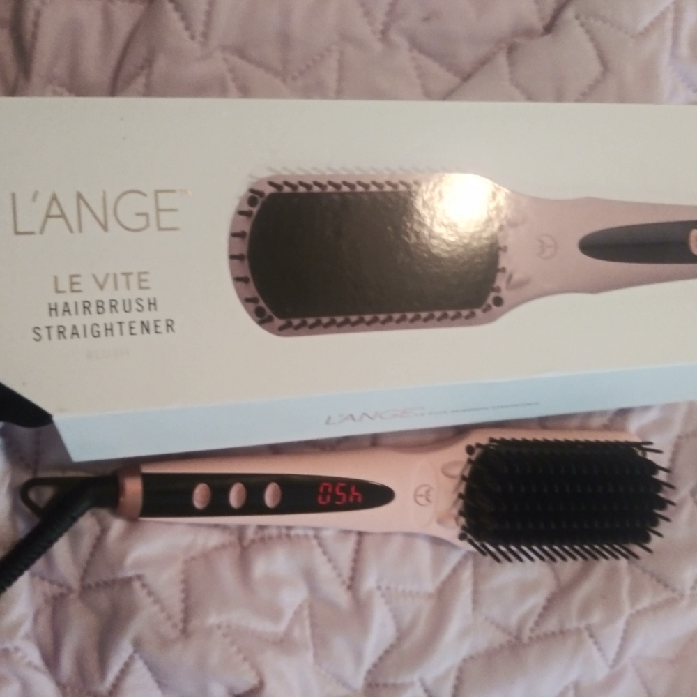 New lange hair straightener brush